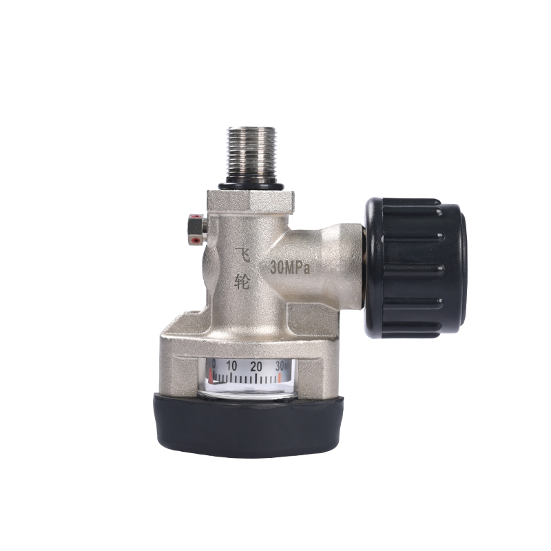 自锁带表瓶阀气瓶